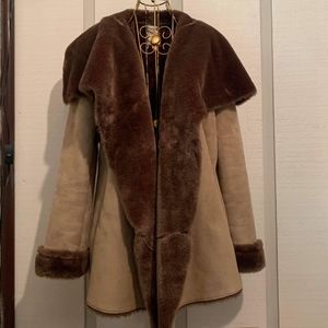 Jennifer Lopez Faux Fur Winter Coat